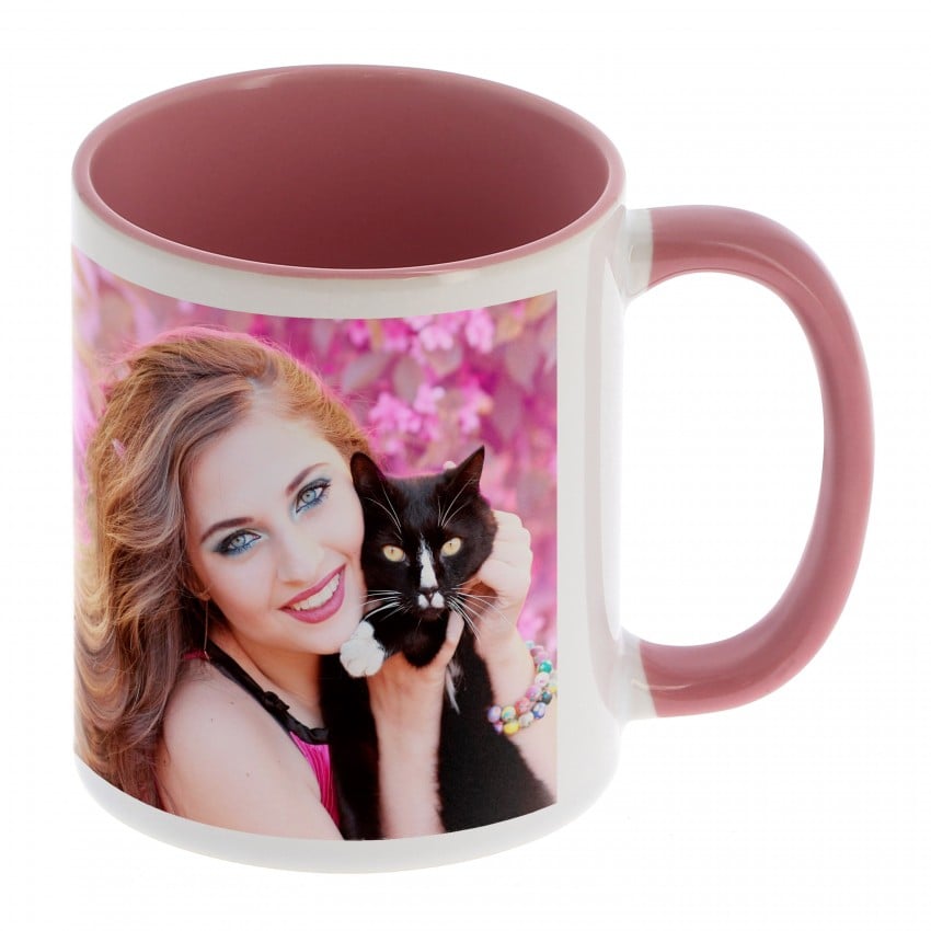 mug rose à personnalisé