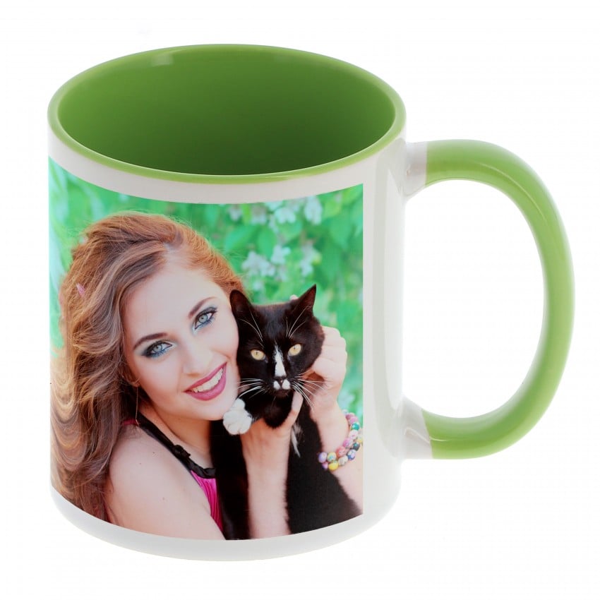 mug vert à personnalisé